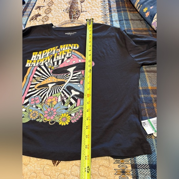 Rebellious One Black Graphic Long Sleeve Shirt NWT - Picture 9 of 11